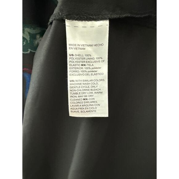 Chico’s Plus Satin‎ Scroll Print Button Front Shirt Dress Pockets Size 18 - Picture 10 of 11